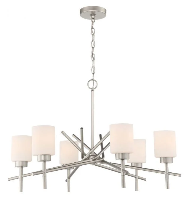 Small Chandeliers for Compact RoomsSmall Chandeliers for Compact RoomsCraftmade Cadence 54626-SN Chandelier Light - Satin Nickel