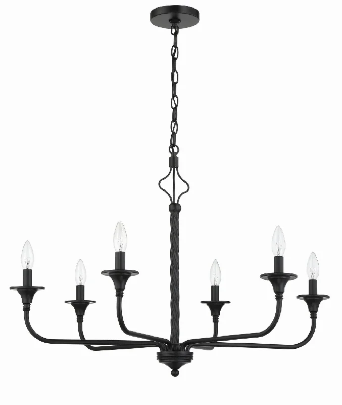 Chandeliers with Venetian Glass for a Luxurious LookChandeliers with Venetian Glass for a Luxurious LookCraftmade Jolenne 57026-FB Chandelier Light - Flat Black