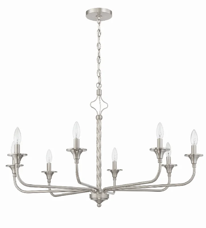 Chandeliers for Dining Rooms to Set the Mood for MealsChandeliers for Dining Rooms to Set the Mood for MealsCraftmade Jolenne 57028-BNK Chandelier Light - Brushed Polished Nickel