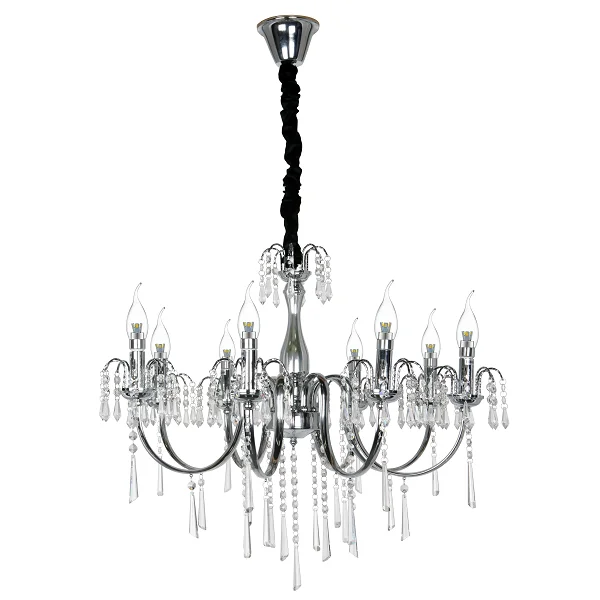 Chandeliers with Metal Frames in Silver FinishChandeliers with Metal Frames in Silver FinishElegant 8 Light Chandelier Chandeliers with Metal Frames in Silver FinishChandeliers with Metal Frames in Silver FinishElegant 8 Light Chandelier