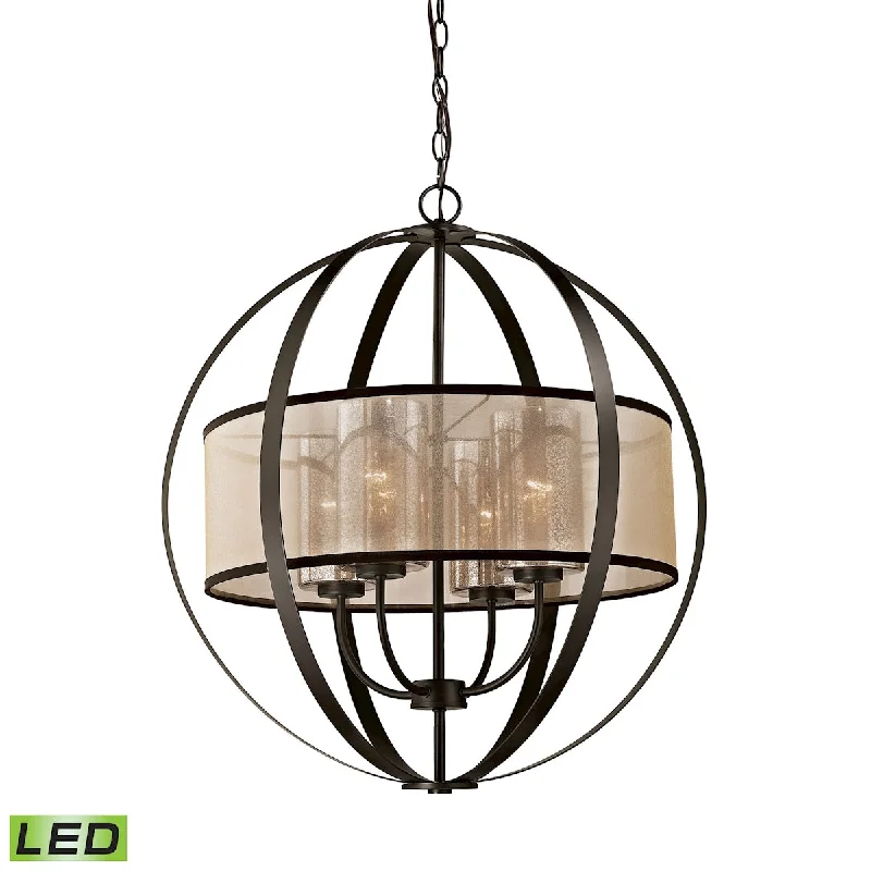 Chandeliers for High Ceilings to Fill Vertical SpaceChandeliers for High Ceilings to Fill Vertical SpaceELK Diffusion 4-Light Chandelier in Oiled Bronze with Organza and Mercury Glass - Includes LED Bulbs ELK Lighting 57029/4-LED Chandeliers for High Ceilings to Fill Vertical SpaceChandeliers for High Ceilings to Fill Vertical SpaceELK Diffusion 4-Light Chandelier in Oiled Bronze with Organza and Mercury Glass - Includes LED Bulbs ELK Lighting 57029/4-LED
