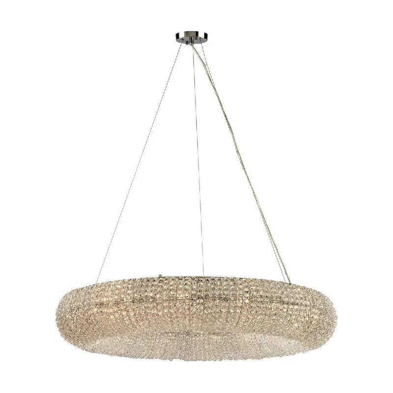 Industrial Iron Chandeliers for Loft - Inspired SpacesIndustrial Iron Chandeliers for Loft - Inspired SpacesCrystal Ring 37" Wide 12-Light Chandelier