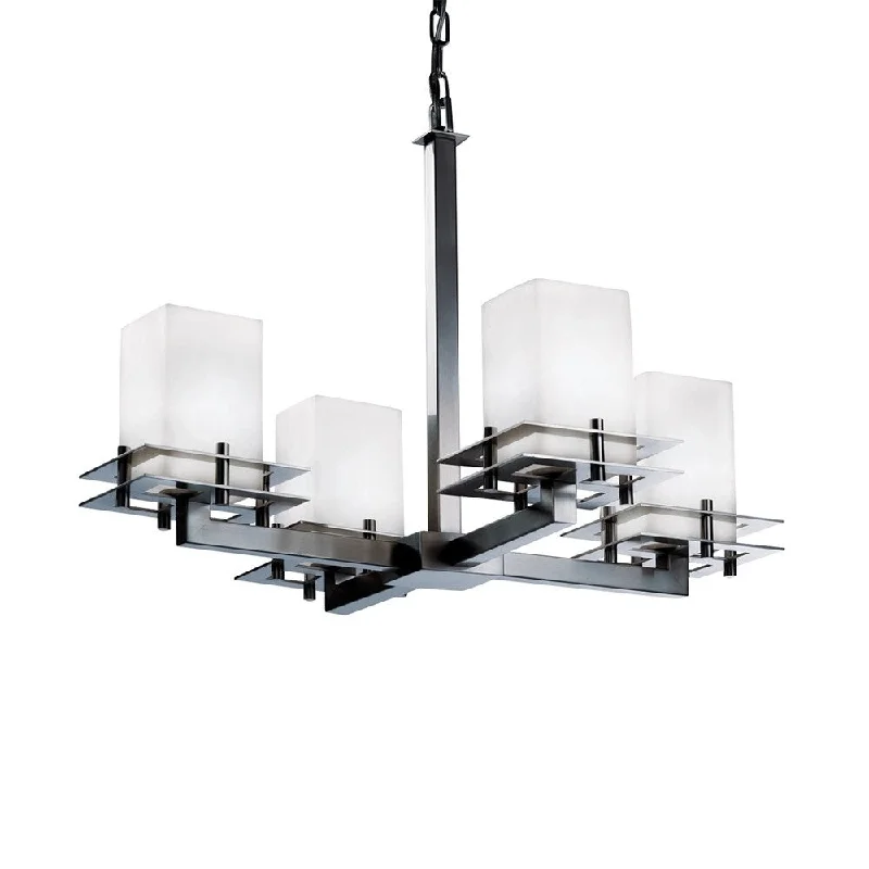 Chandeliers with Multiple Lights for Maximum IlluminationChandeliers with Multiple Lights for Maximum IlluminationFusion Collection Metropolis 4-light Brushed Nickel Chandelier, Frosted Opal Shade Chandeliers with Multiple Lights for Maximum IlluminationChandeliers with Multiple Lights for Maximum IlluminationFusion Collection Metropolis 4-light Brushed Nickel Chandelier, Frosted Opal Shade