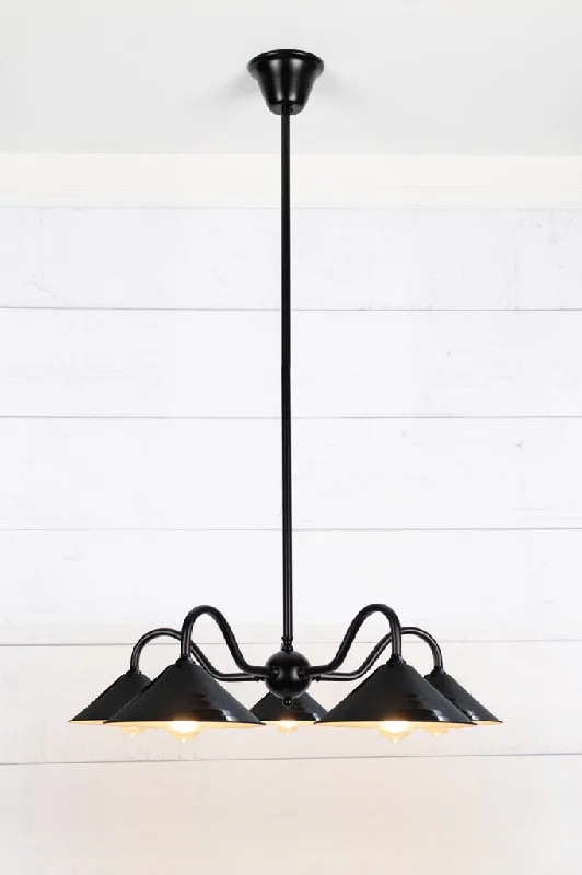 Chandeliers for High Ceilings to Fill Vertical SpaceChandeliers for High Ceilings to Fill Vertical SpaceIndustrial Gooseneck Cone Chandelier