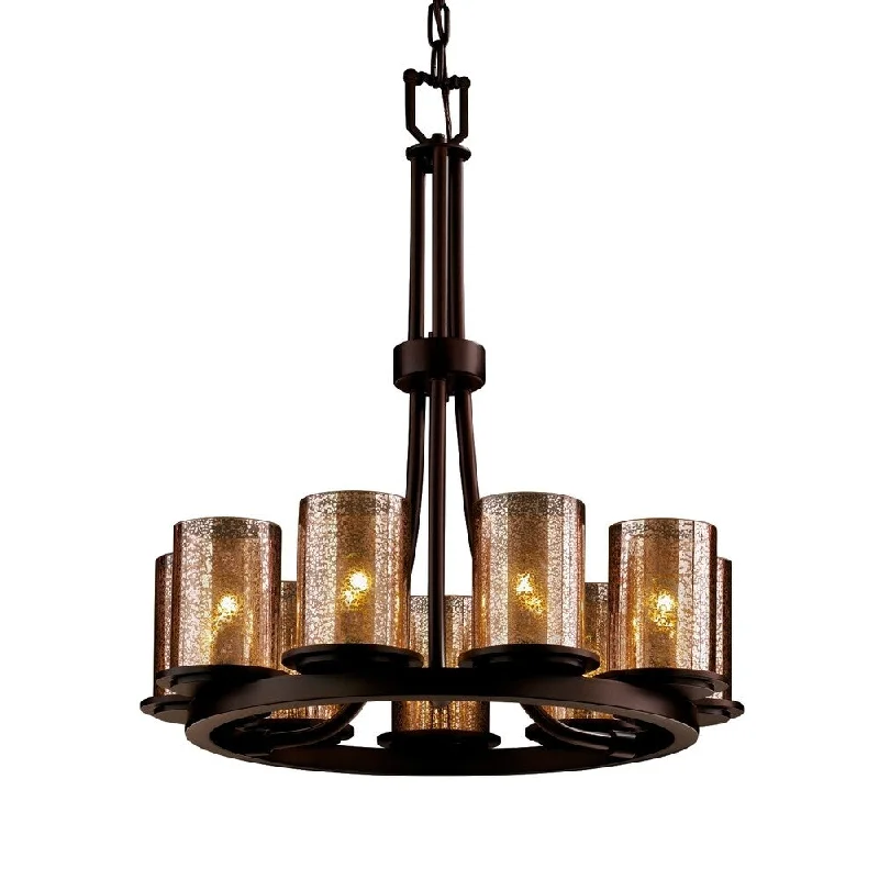 Chandeliers with Dimmable Lights for Ambiance ControlChandeliers with Dimmable Lights for Ambiance ControlJustice Design Fusion Dakota Dark Bronze 9-light Chandelier, Mercury Glass Cylinder with Flat Rim Shade Chandeliers with Dimmable Lights for Ambiance ControlChandeliers with Dimmable Lights for Ambiance ControlJustice Design Fusion Dakota Dark Bronze 9-light Chandelier, Mercury Glass Cylinder with Flat Rim Shade