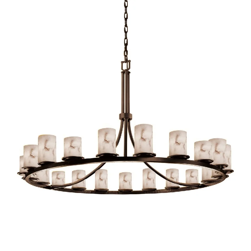 Chandeliers with Multiple Lights for Maximum IlluminationChandeliers with Multiple Lights for Maximum IlluminationJustice Design LumenAria Dakota 21-light Dark Bronze Chandelier, Faux Alabaster Cylinder - Flat Rim Shade Chandeliers with Multiple Lights for Maximum IlluminationChandeliers with Multiple Lights for Maximum IlluminationJustice Design LumenAria Dakota 21-light Dark Bronze Chandelier, Faux Alabaster Cylinder - Flat Rim Shade