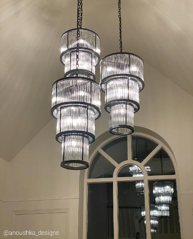 Oversized Chandeliers as a Statement Piece in Living RoomsOversized Chandeliers as a Statement Piece in Living RoomsLucia Three Tier Chandelier - 2 COLOURS