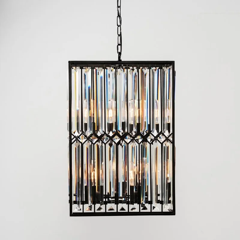 Chandeliers for High Ceilings to Fill Vertical SpaceChandeliers for High Ceilings to Fill Vertical SpaceManson Iron and Crystal 8-Light Square Chandelier by Kosas Home Chandeliers for High Ceilings to Fill Vertical SpaceChandeliers for High Ceilings to Fill Vertical SpaceManson Iron and Crystal 8-Light Square Chandelier by Kosas Home