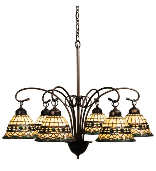 Chandeliers with Frosted Glass for a Softer Light DiffusionChandeliers with Frosted Glass for a Softer Light DiffusionMeyda Lighting 18528 31"W Tiffany Roman 6 LT Chandelier Chandeliers with Frosted Glass for a Softer Light DiffusionChandeliers with Frosted Glass for a Softer Light DiffusionMeyda Lighting 18528 31"W Tiffany Roman 6 LT Chandelier