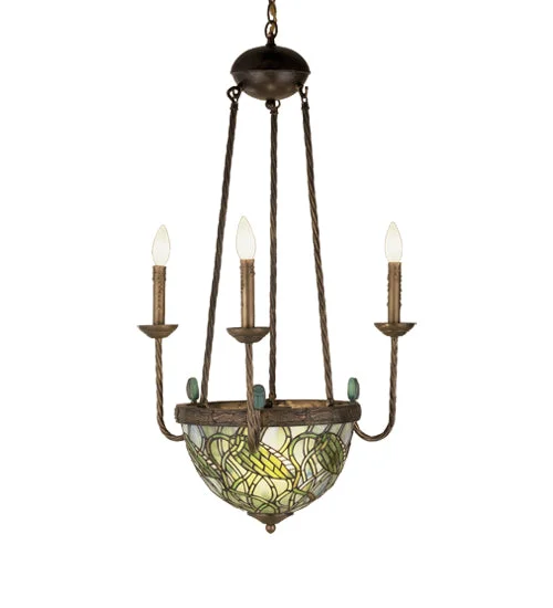 Chandeliers with Colored Glass for a Splash of ColorChandeliers with Colored Glass for a Splash of ColorMeyda Lighting 49261 22"W Lotus Bud 3 Arm Inverted Chandelier Chandeliers with Colored Glass for a Splash of ColorChandeliers with Colored Glass for a Splash of ColorMeyda Lighting 49261 22"W Lotus Bud 3 Arm Inverted Chandelier
