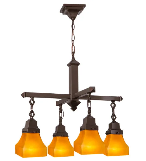 Ceiling - Mounted Chandeliers for Standard CeilingsCeiling - Mounted Chandeliers for Standard CeilingsMeyda Lighting 50363 26"W Bungalow Frosted Amber 4 LT Chandelier Ceiling - Mounted Chandeliers for Standard CeilingsCeiling - Mounted Chandeliers for Standard CeilingsMeyda Lighting 50363 26"W Bungalow Frosted Amber 4 LT Chandelier