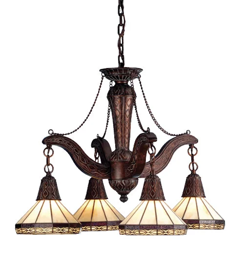 Mid - Century Modern Chandeliers for Vintage AppealMid - Century Modern Chandeliers for Vintage AppealMeyda Lighting 71218 32"W Crestwood 4 LT Chandelier