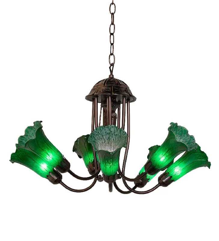 Chandeliers with Metal Frames in Copper FinishChandeliers with Metal Frames in Copper FinishGreen Seven Light Chandelier