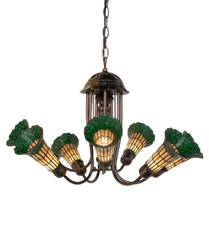 Chandeliers with Venetian Glass for a Luxurious LookChandeliers with Venetian Glass for a Luxurious LookStained Glass Pond Lily Seven Light Chandelier