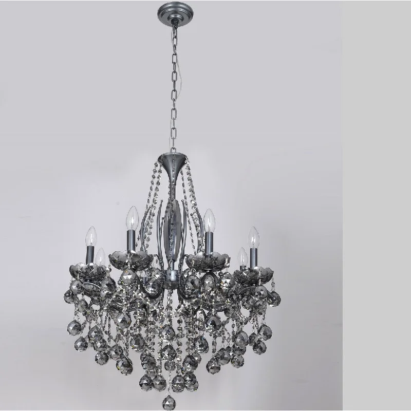 Chandeliers with Candle - Style Bulbs for a Classic AestheticChandeliers with Candle - Style Bulbs for a Classic AestheticPlanet 8 Lights in Matted Black Finish and Smoke Black Crystals - 26 Chandeliers with Candle - Style Bulbs for a Classic AestheticChandeliers with Candle - Style Bulbs for a Classic AestheticPlanet 8 Lights in Matted Black Finish and Smoke Black Crystals - 26