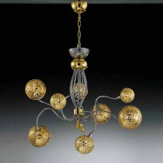Chandeliers with Clear Crystal for a Sparkling EffectChandeliers with Clear Crystal for a Sparkling EffectSfere 6844-8 Chandelier Chandeliers with Clear Crystal for a Sparkling EffectChandeliers with Clear Crystal for a Sparkling EffectSfere 6844-8 Chandelier