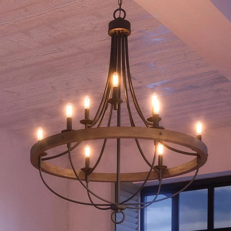 LED Chandeliers for Energy - Efficient LightingLED Chandeliers for Energy - Efficient LightingUHP2903 Farmhouse Chandelier, 40-1/2" x 35-1/4", Charcoal Finish, Adelaide Collection LED Chandeliers for Energy - Efficient LightingLED Chandeliers for Energy - Efficient LightingUHP2903 Farmhouse Chandelier, 40-1/2" x 35-1/4", Charcoal Finish, Adelaide Collection