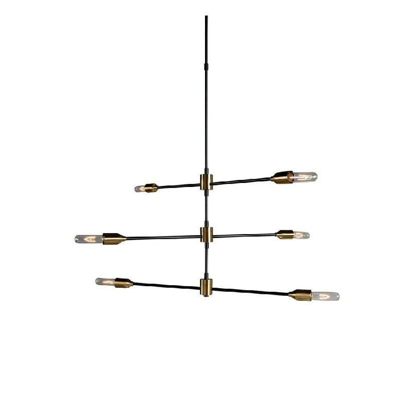 Chandeliers with Metal Frames in Gold FinishChandeliers with Metal Frames in Gold FinishVandelle 6-Light Iron and Aluminum Chandelier by Kosas Home - 31Hx31Wx31D Chandeliers with Metal Frames in Gold FinishChandeliers with Metal Frames in Gold FinishVandelle 6-Light Iron and Aluminum Chandelier by Kosas Home - 31Hx31Wx31D