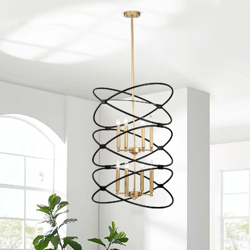 Chandeliers with Clear Crystal for a Sparkling EffectChandeliers with Clear Crystal for a Sparkling EffectVintage Candelabrum Chandelier Gold/Matte Black, 8-light Ceiling Light Chandeliers with Clear Crystal for a Sparkling EffectChandeliers with Clear Crystal for a Sparkling EffectVintage Candelabrum Chandelier Gold/Matte Black, 8-light Ceiling Light