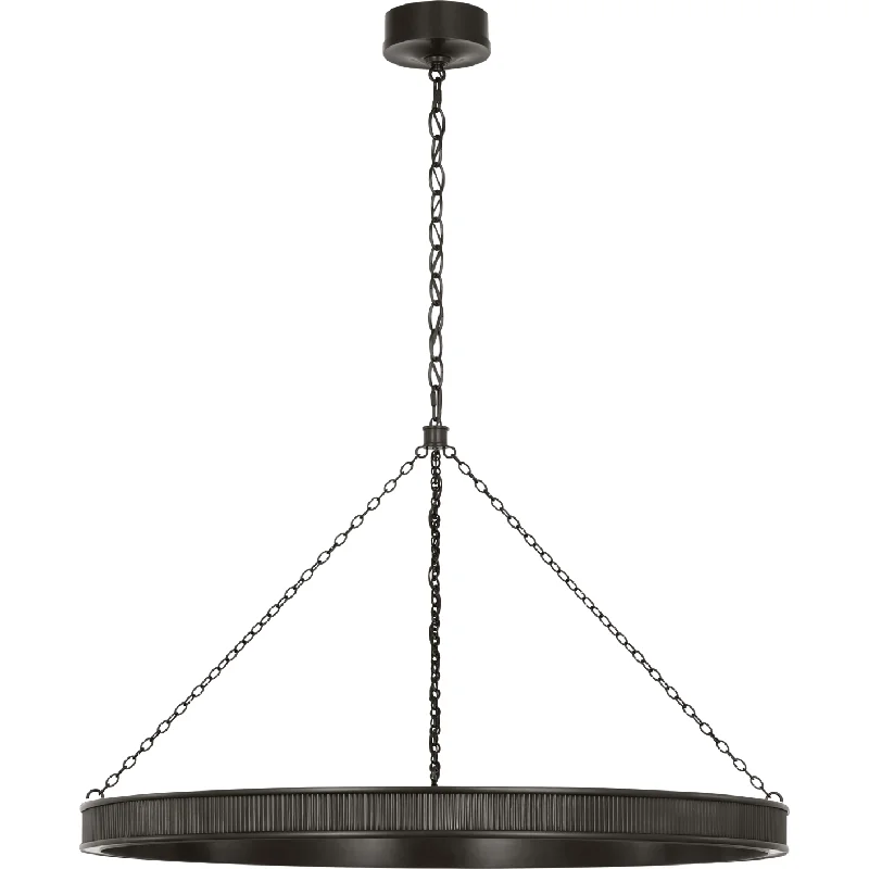 Chandeliers with Metal Frames in Bronze FinishChandeliers with Metal Frames in Bronze FinishMenil 40" Ring Chandelier