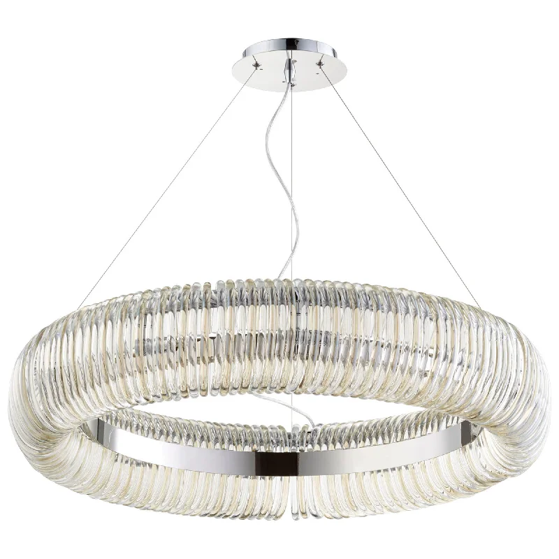 Art Deco Ceiling Lights with Geometric Patterns and Metallic FinishesArt Deco Ceiling Lights with Geometric Patterns and Metallic FinishesCyan Design 08850 Beaming Around Pendant