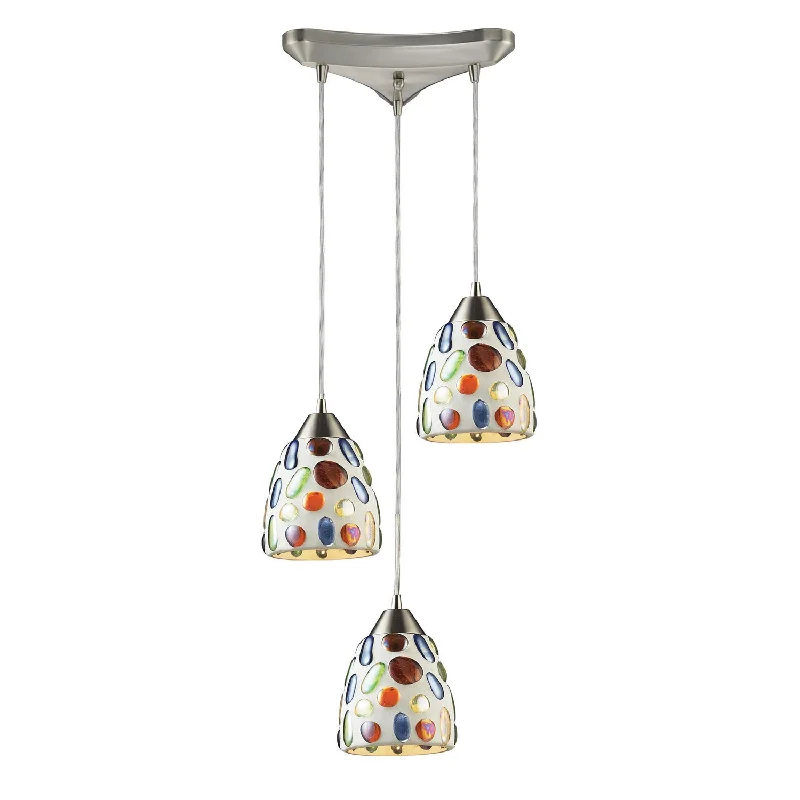 Bohemian Ceiling Lights with Beads, Tassels, and Colorful GlassBohemian Ceiling Lights with Beads, Tassels, and Colorful GlassGemst Pendant