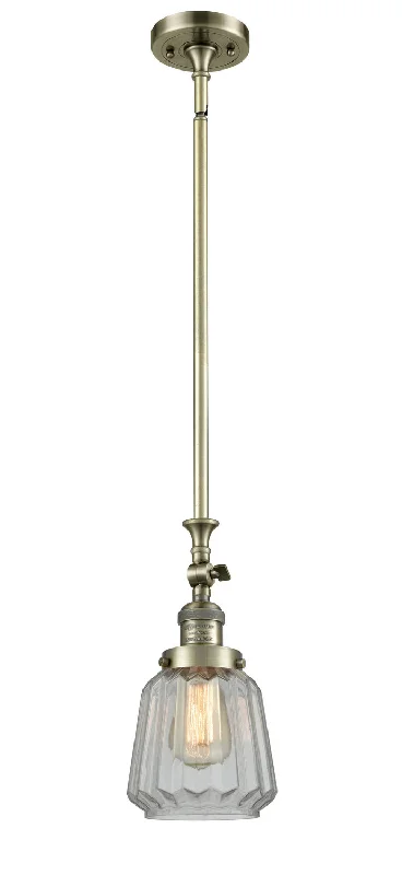 Industrial Style Ceiling Lights with Exposed Bulbs and Metal CagesIndustrial Style Ceiling Lights with Exposed Bulbs and Metal CagesOne Light Mini Pendant