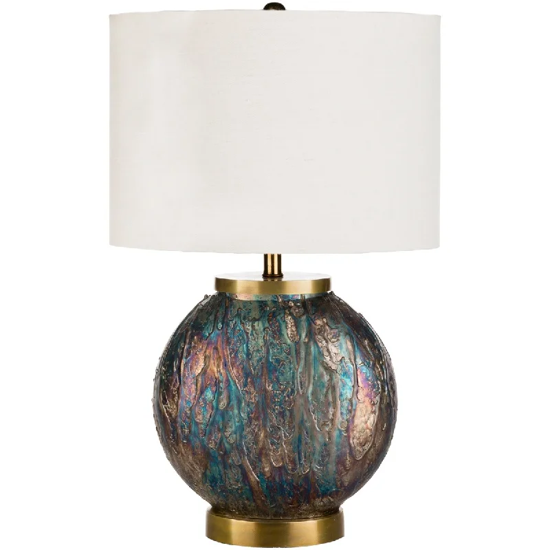 wooden table lamps with natural grain for a warm and organic feelwooden table lamps with natural grain for a warm and organic feelAriyah Medium Multicolor Brushed Metal Table Lamp