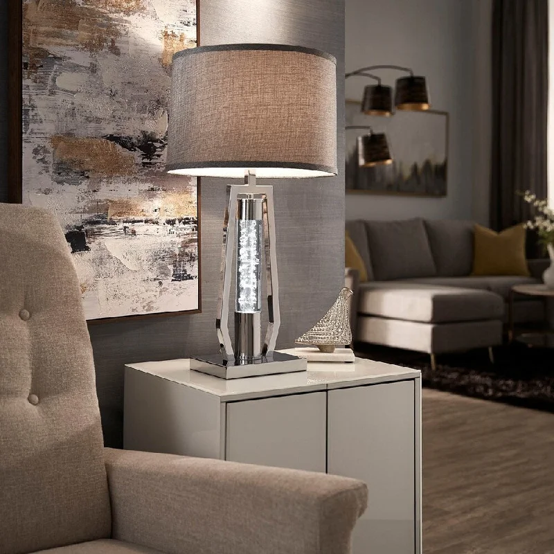 ceramic table lamps with hand painted designs for an artistic touchceramic table lamps with hand painted designs for an artistic touchColton Chrome Finish Crystal Table Lamp by iNSPIRE Q Bold