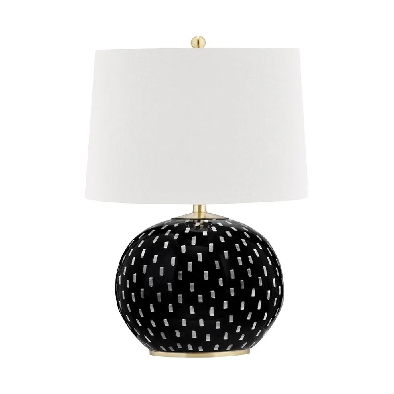 metal table lamps with a matte black finish for a sleek appearancemetal table lamps with a matte black finish for a sleek appearanceMastic 1-light Aged Brass Table Lamp, White Linen