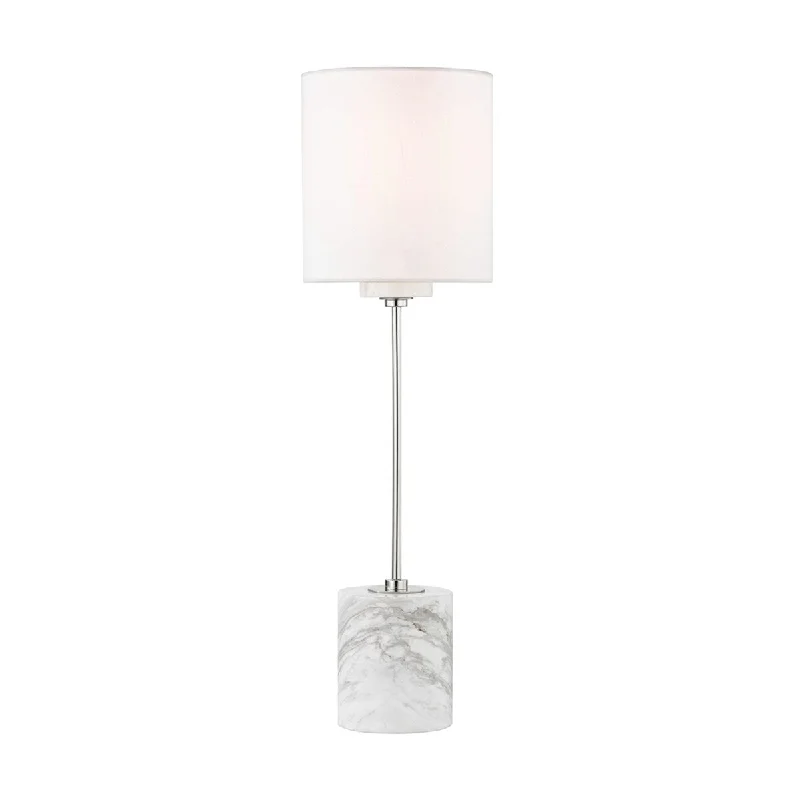 fabric table lamps with a linen shade for a relaxed and breathable lookfabric table lamps with a linen shade for a relaxed and breathable lookMitzi by Hudson Valley Fiona 1-light Polished Nickel Table Lamp, Faux Silk Shade