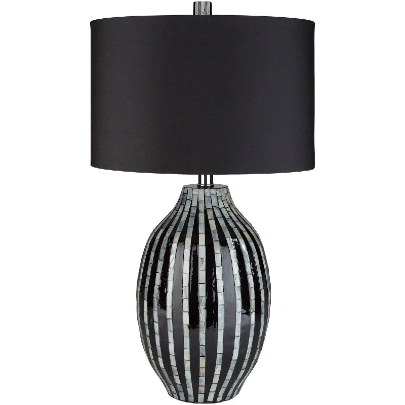 mid century modern table lamps with iconic designs for a stylish studymid century modern table lamps with iconic designs for a stylish studyRefia Table Lamp with Black Base and Black Shade