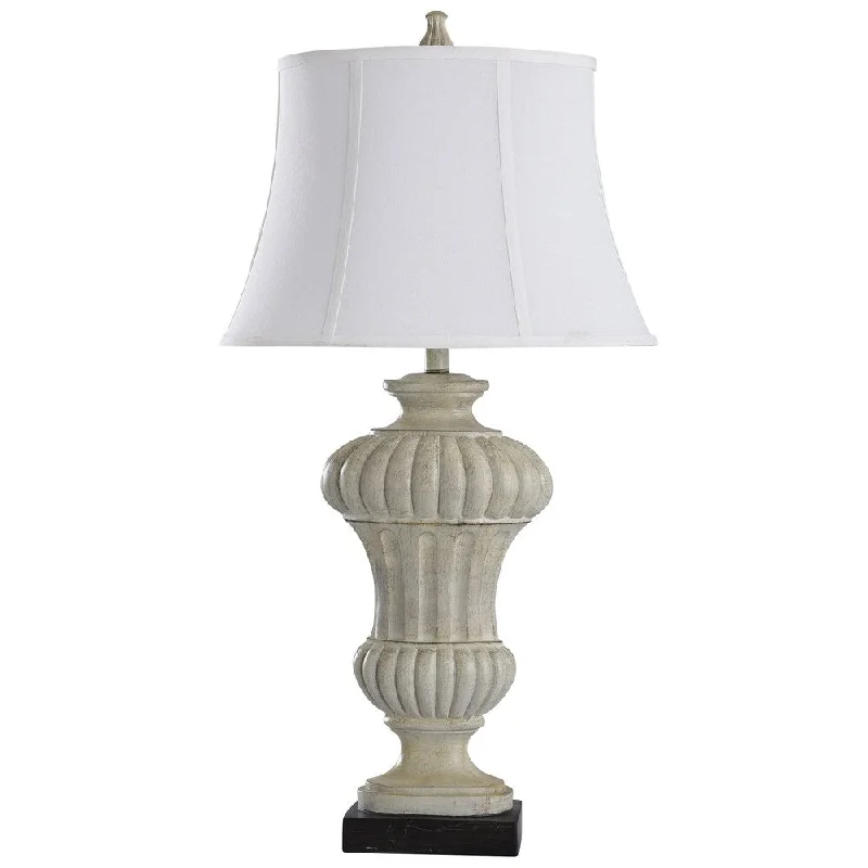 crystal table lamps with dazzling prisms for a glamorous effectcrystal table lamps with dazzling prisms for a glamorous effectSauga Cream Ribbed Urn Table Lamp