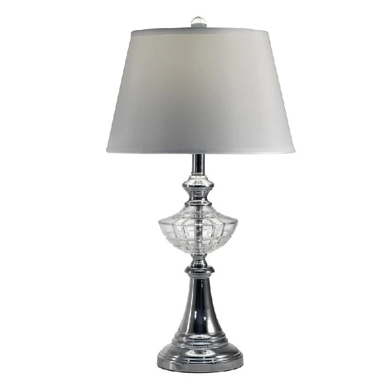 metal table lamps with a matte black finish for a sleek appearancemetal table lamps with a matte black finish for a sleek appearanceSpringdale 26"H Abilene Lead Crystal Table Lamp