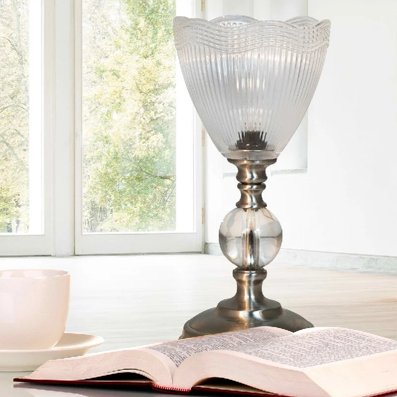 marble table lamps with a luxurious veined pattern for high end decormarble table lamps with a luxurious veined pattern for high end decorSpringdale Lighting Crown Silver Accent Lamp in Brushed Nickel Finish