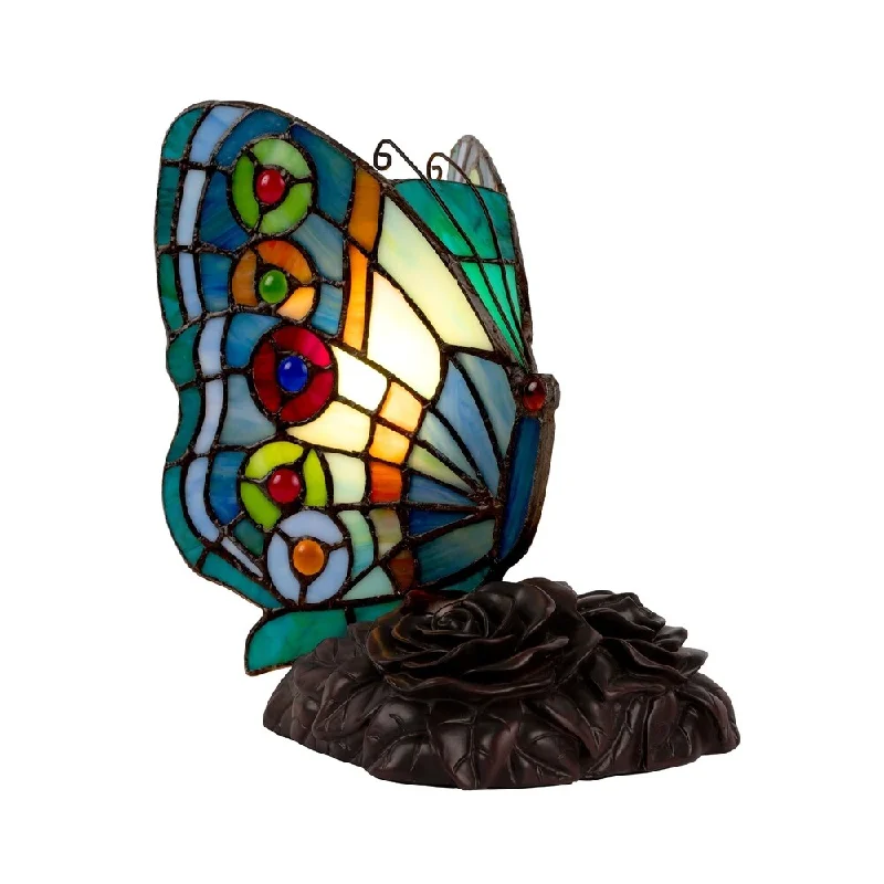 gothic style table lamps with dark finishes for a mysterious lookgothic style table lamps with dark finishes for a mysterious lookTiffany Style Butterfly Lamp with stained Glass and LED by Lavish Home (Rounded Wings) - N/A