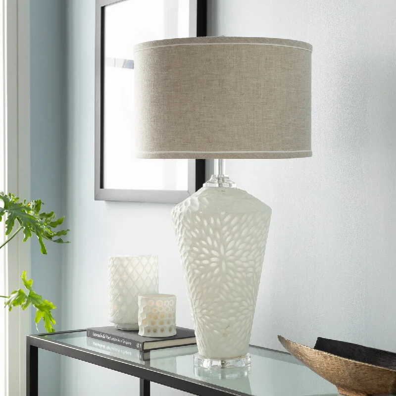 marble table lamps with a luxurious veined pattern for high end decormarble table lamps with a luxurious veined pattern for high end decorVeliko Table Lamp with White Base and Tan Shade